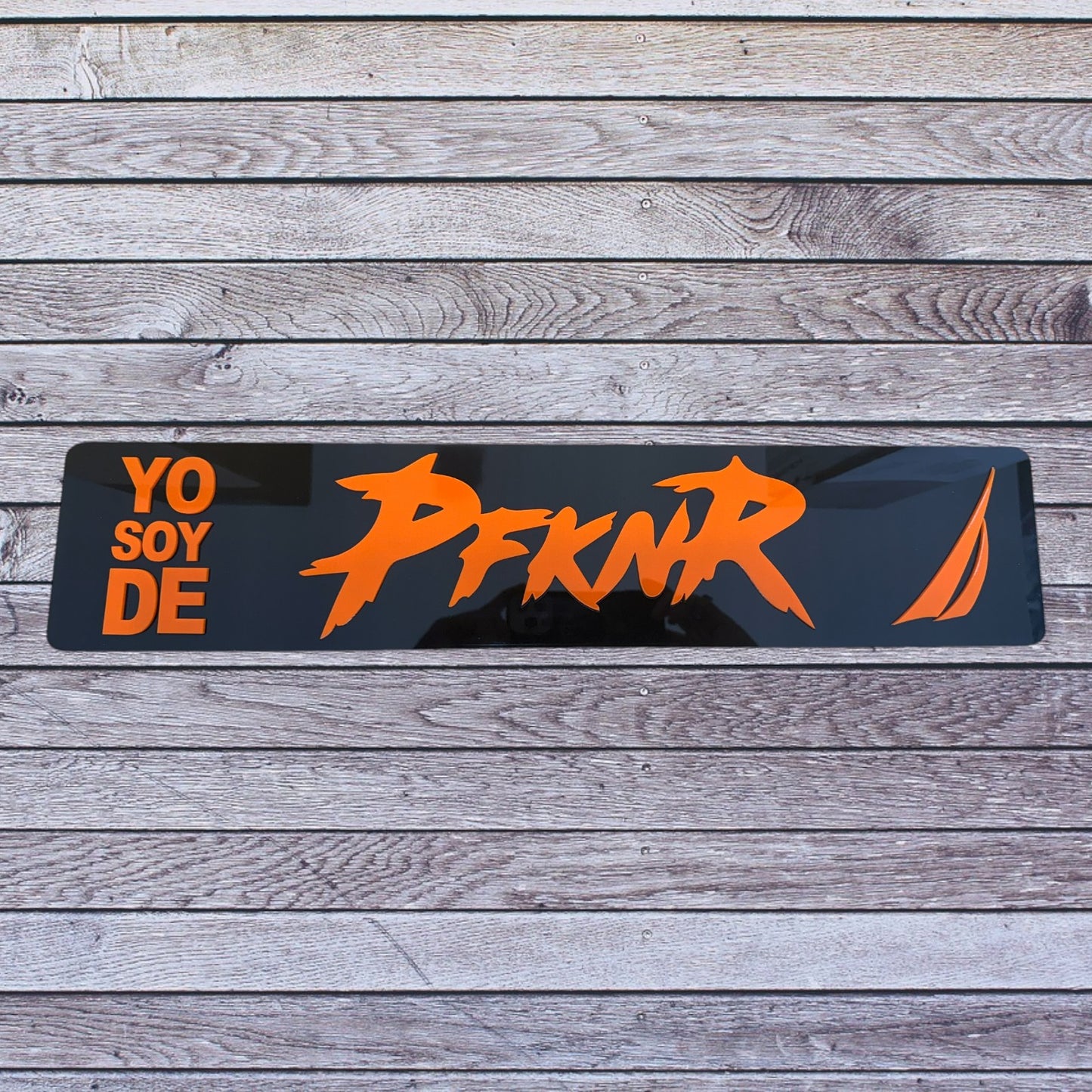 Tablilla Euro PR Yo Soy de PFKNR Custom , Nautica Full Acrylic 3D