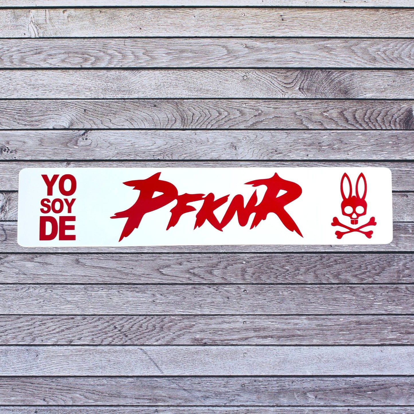 Tablilla Euro Acrylic / Vinyl PFKNR Psycho Bunny