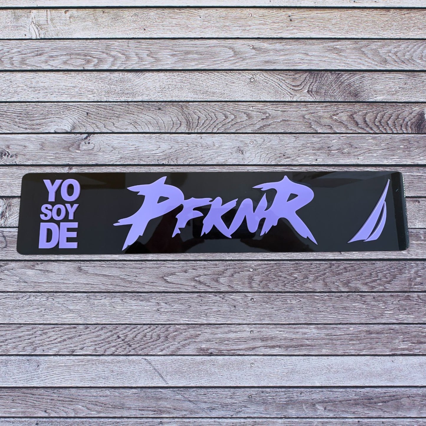 Tablilla Euro PR Yo Soy de PFKNR Custom , Nautica Full Acrylic 3D