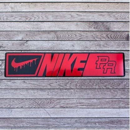 Tablilla Acrilico / Vinyl Euro PR  Nike Custom ,  Boricua , Puerto Rico Style 2