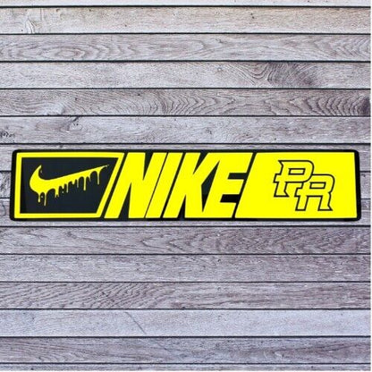 Tablilla Acrilico / Vinyl Euro PR  Nike Custom ,  Boricua , Puerto Rico Style 2