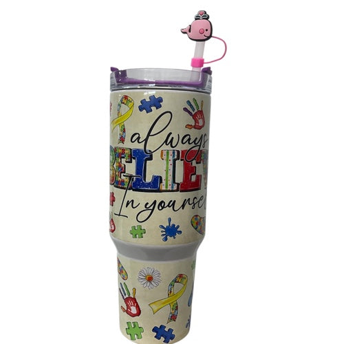 Autism Believe 40oz Tumbler