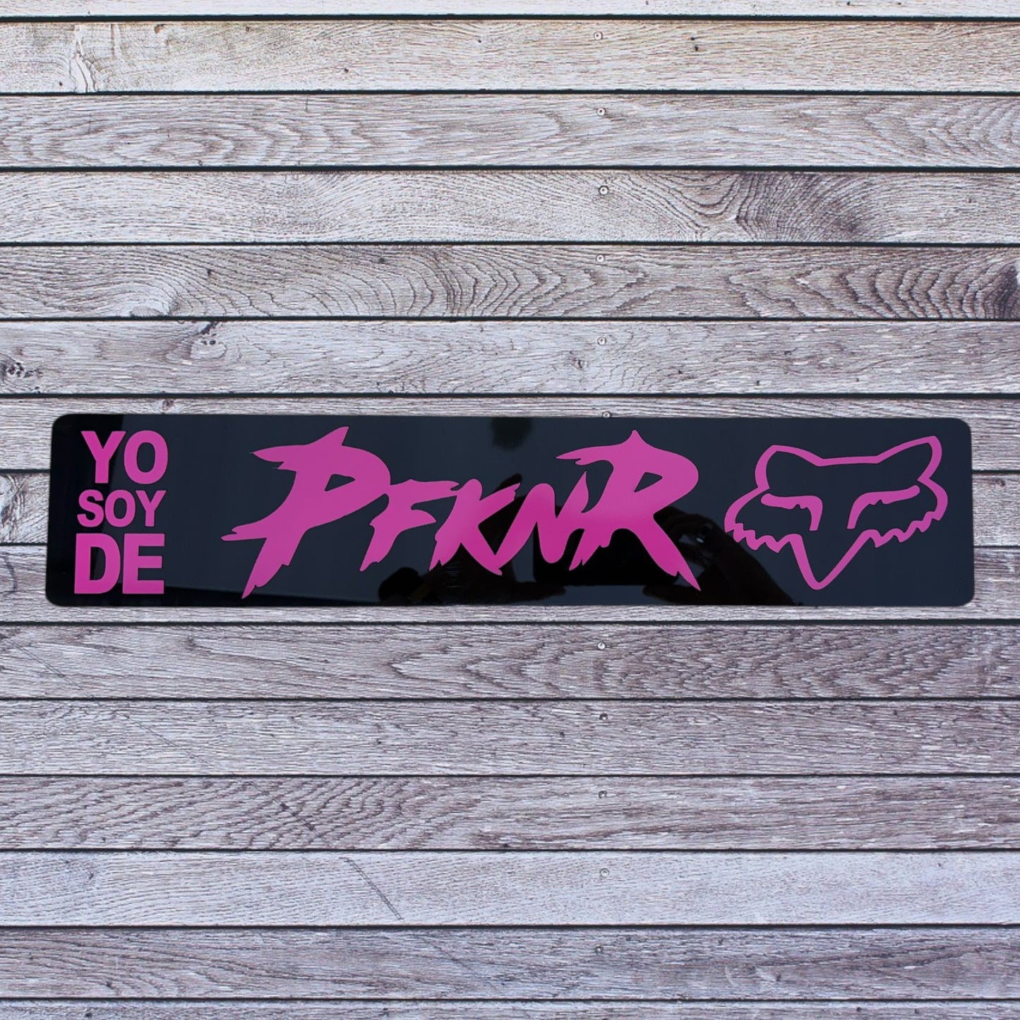 Tablilla Euro PR  Yo Soy de PFKNR Custom , Fox Racing Boricua , Puerto Rico