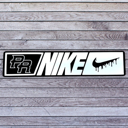Tablilla Euro PR  Acrilico y Vinil Nike Custom ,  Boricua , Puerto Rico PR/N/N