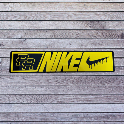 Tablilla Euro PR  Acrilico y Vinil Nike Custom ,  Boricua , Puerto Rico PR/N/N