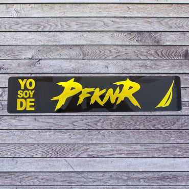 Tablilla Euro PR  Yo Soy de PFKNR Custom , Nautica Full Acrylic 3D