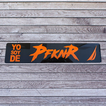 Tablilla Euro PR  Yo Soy de PFKNR Custom , Nautica Full Acrylic 3D