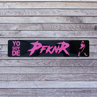 Tablilla Larga Euro PFKNR Johnny Walker  Full Acrylic 3D