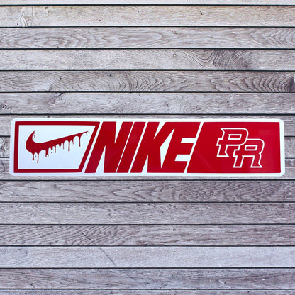 Tablilla Acrilico / Vinyl Euro PR  Nike Custom ,  Boricua , Puerto Rico Style 2