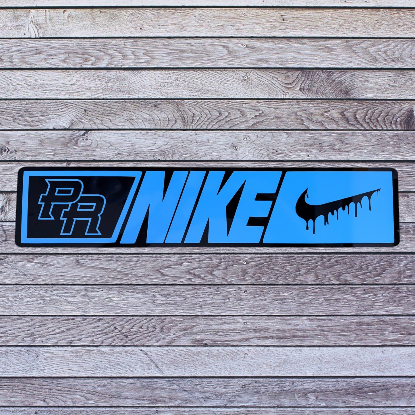 Tablilla Euro PR  Acrilico y Vinil Nike Custom ,  Boricua , Puerto Rico PR/N/N