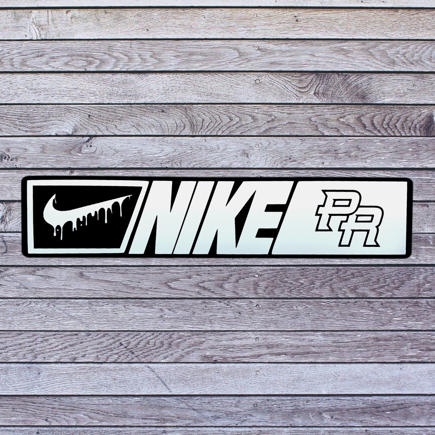 Tablilla Acrilico / Vinyl Euro PR  Nike Custom ,  Boricua , Puerto Rico Style 2