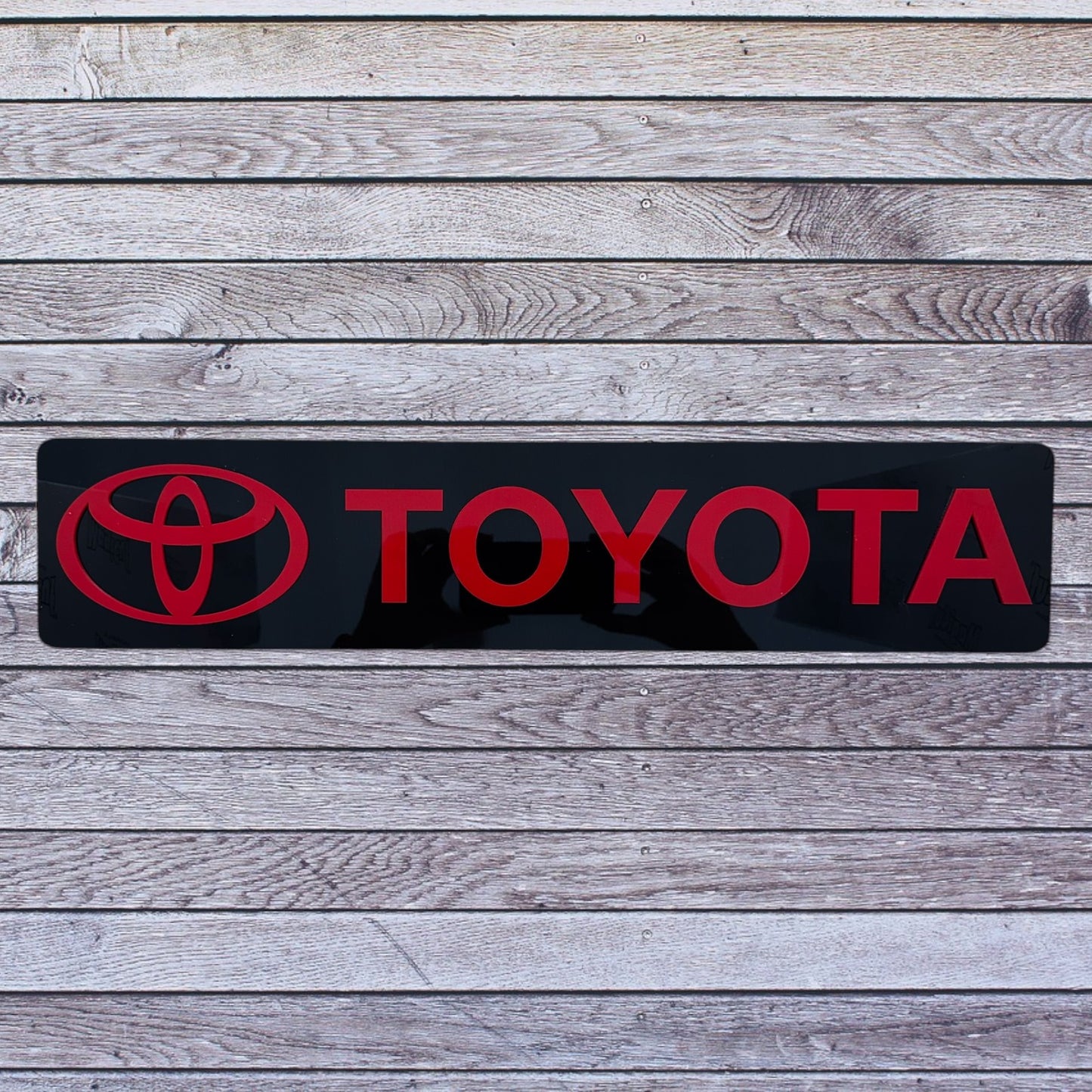 Tablilla Euro Toyota Custom Full Acrylic 3D