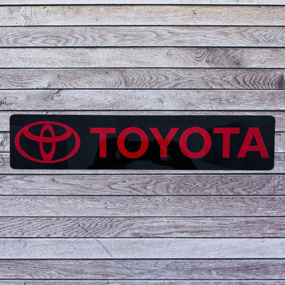 Tablilla Euro Toyota Custom Full Acrylic 3D