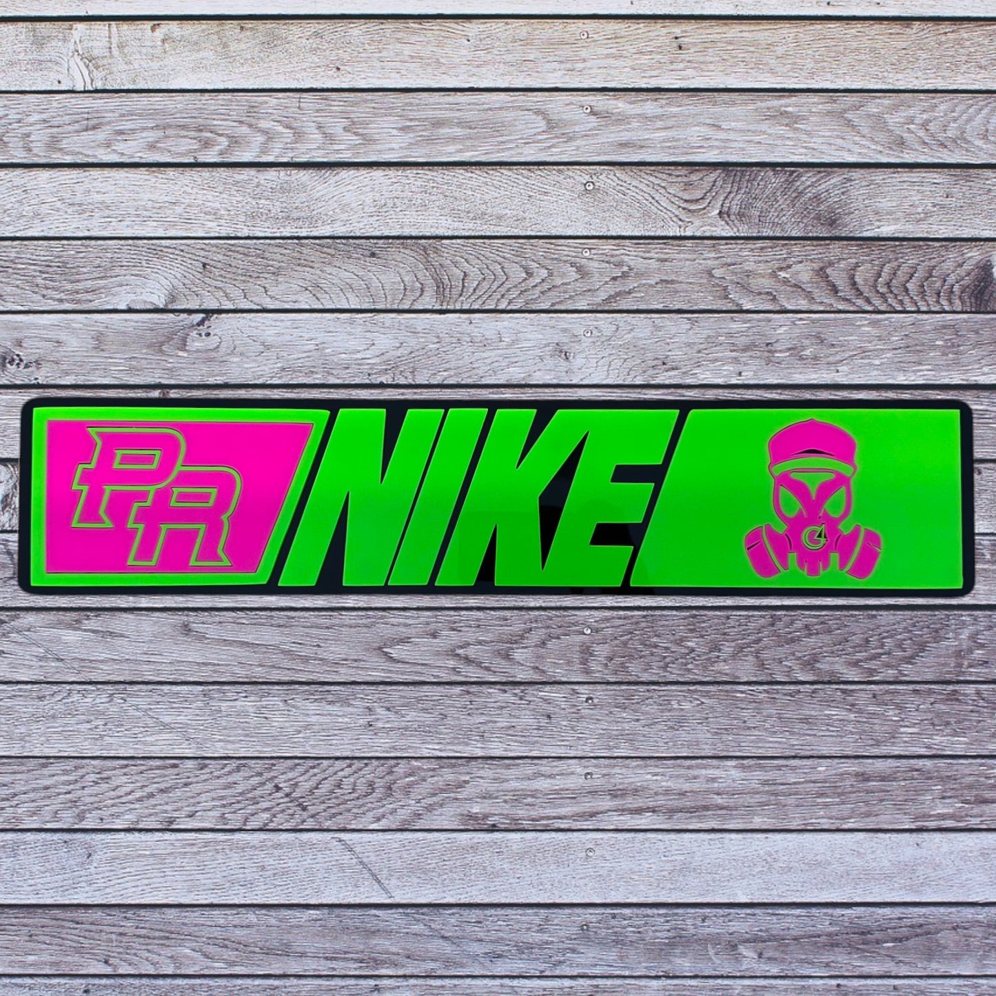 Tablilla Euro Full Acrylic 3D PR Nike Real G Green And Pink Neon