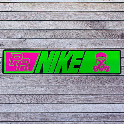 Tablilla Euro Full Acrylic 3D PR Nike Real G Green And Pink Neon