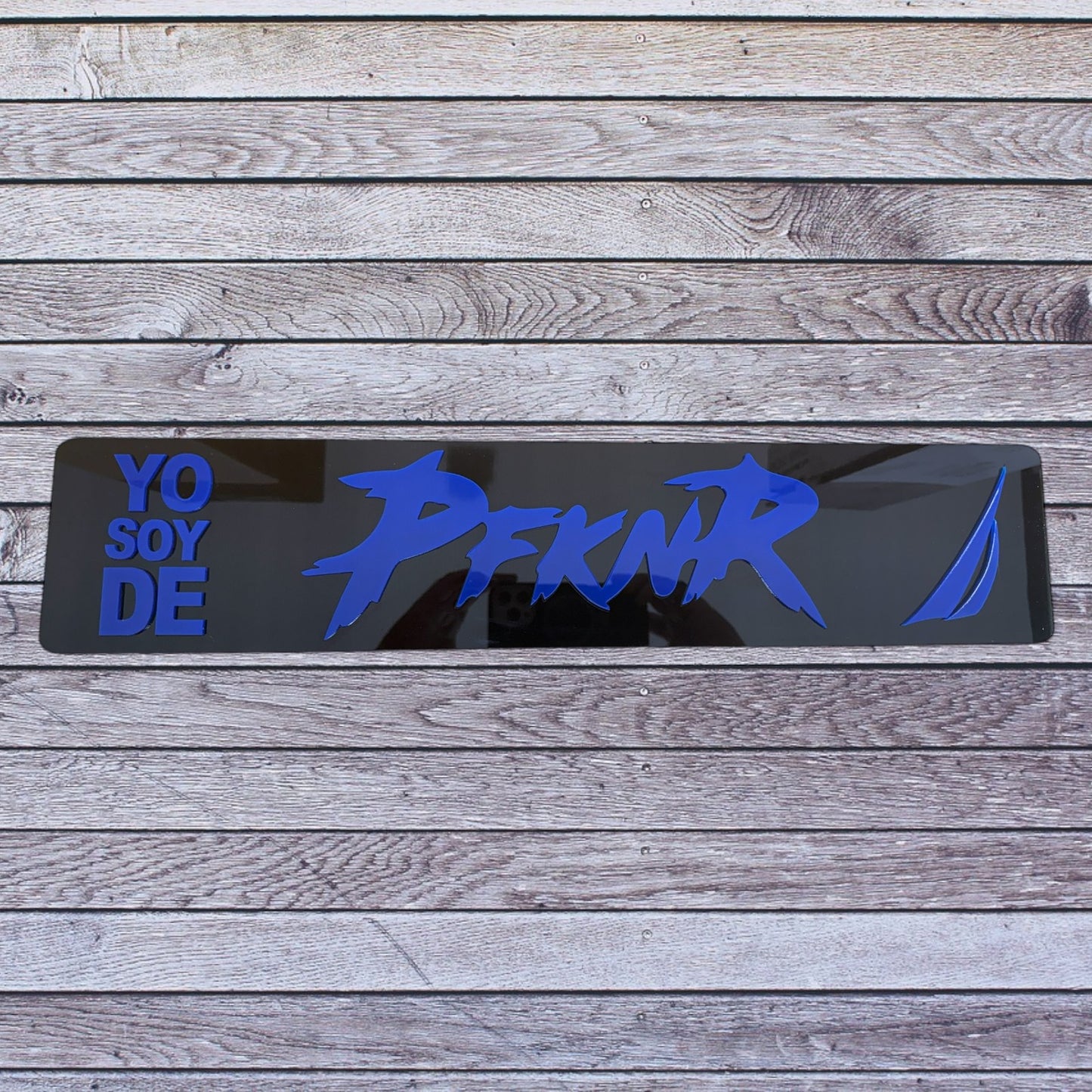 Tablilla Euro PR  Yo Soy de PFKNR Custom , Nautica Full Acrylic 3D
